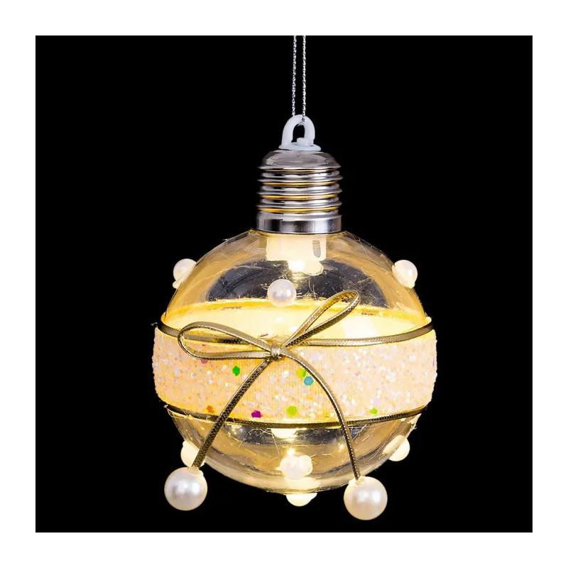 Set 12 Bolas navidad con luz 6 x 6 x 6