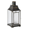 Portavelas oro viejo y cristal 17 X 17 X 44 cm
